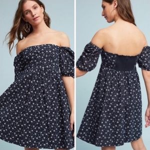 Maeve Floral Dress- Navy